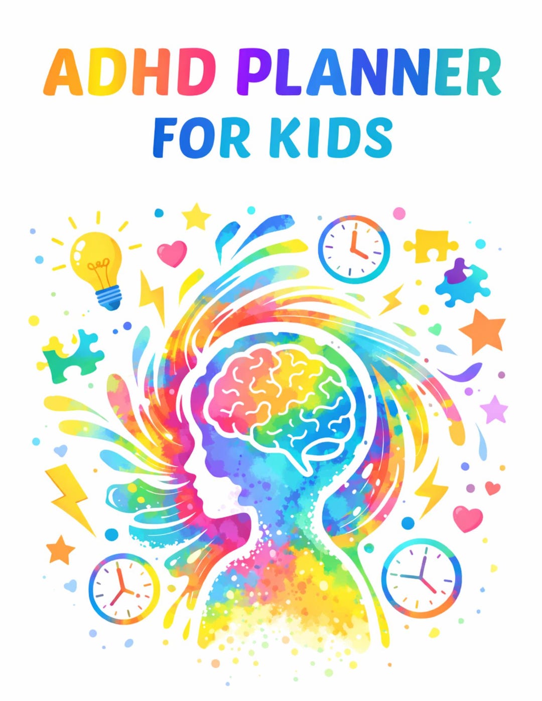 ADHD Planner for Kids Printable Daily Routine, School Organizer, Focus ...