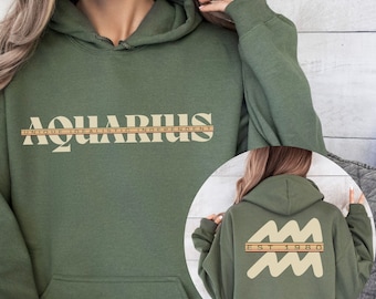 Aquarius Gift For Women Birthday Gift Ideas For Her Zodiac Sign Shirt Aquarius Astrology Gifts Aquarius Custom Year Birthday Sweatshirt