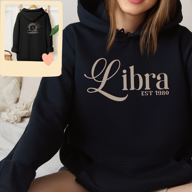 Custom Libra Horoscope Sweatshirt Hoodie, Zodiac Shirts, Custom