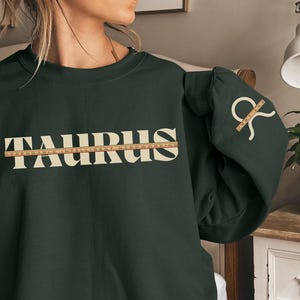 Taurus Sweatshirt Custom Year Birthday Shirt Idea For Women Zodiac Sign Sweater Astrology Gifts Taurus Gifts Birth Year Sweatshirt