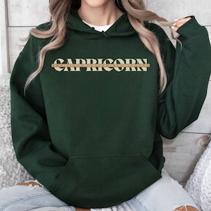 Capricorn Hoodie Custom Year Birthday Shirt Idea for Women Capricorn Sweatshirt Zodiac Gifts