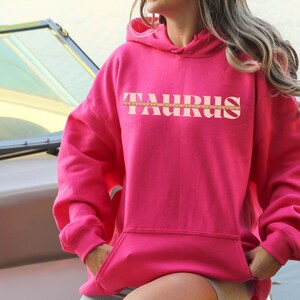 Custom Taurus Birthday Gift Hoodie Zodiac Sign Shirt Astrology Gifts Taurus Gifts Birth Year Sweatshirt Zodiac Birthday Gift Ideas