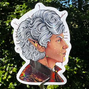 Baldur's Gate 3 | Astarion, Vinyl Water Resistant Sticker