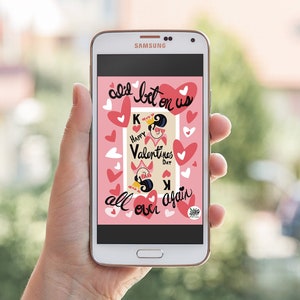 Carte de Saint-Valentin Kings of Hearts LGBTQ+ E, carte imprimable