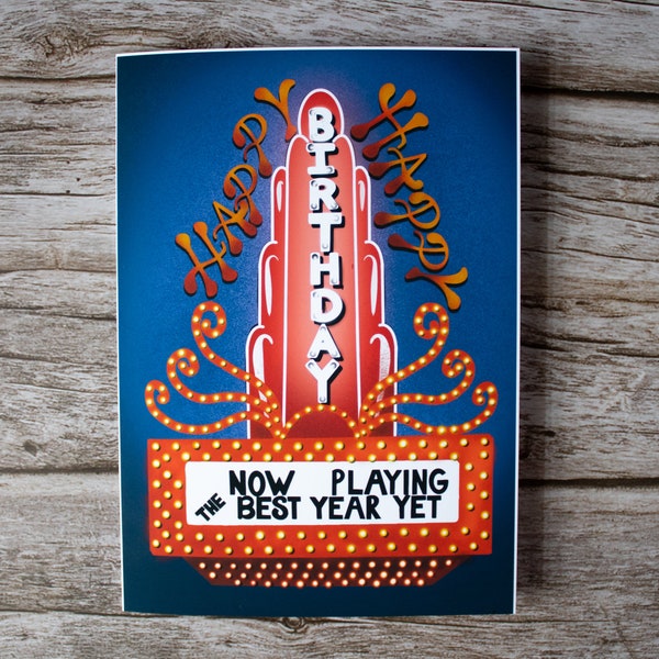 Theater Birthday Card Ideas Etsy