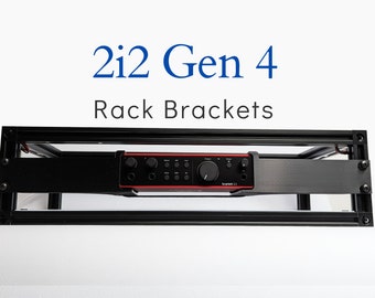 Focusrite Scarlett 2i2 4th Generation Rack Mount Bracket Ear Audio Interface Kit for 19" Racks & Cases, Producer Accessories for Travel