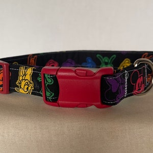 Rainbow Cartoon Gang  Adjustable  Canine/Dog Collar Size Large Available-Tress