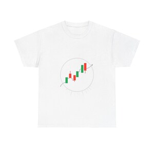 Day Trading Candlestick Graphics Unisex Tee, Stock Market T-Shirt, Finance Gift, Trader Shirt, Investment Clothing, Wall Street Apparel