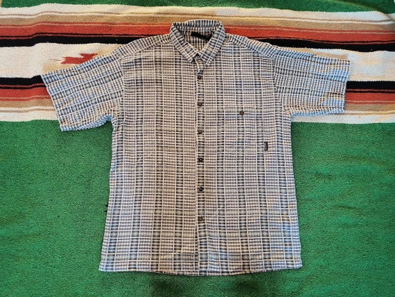 Rare Vtg Patagonia  Woven Plaid Shirt - 100% Orga… - image 1