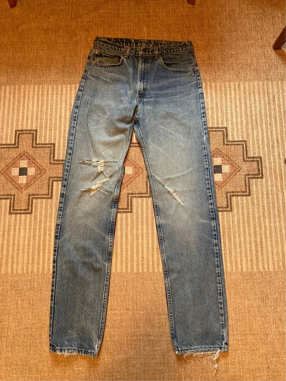 Vintage Levi’s 501 XX light wash DESTROYED jeans 3