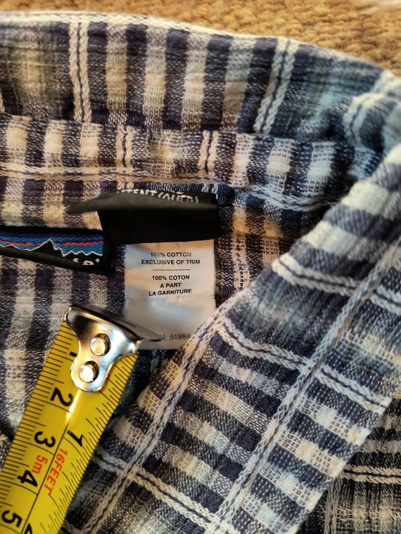 Rare Vtg Patagonia  Woven Plaid Shirt - 100% Orga… - image 4