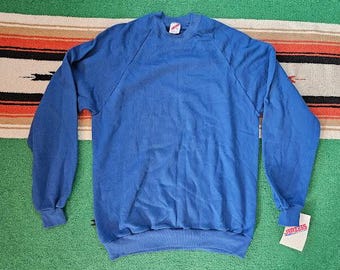 Vintage 90s Deadstock - Jerzees Royal Blue Crewneck