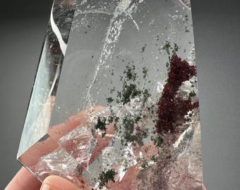 Lodolite Garden Quartz Freeform - Scenic Dream Stone, 317g