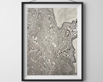 Arte minimalista en tinta blanca y negra – Pintura abstracta zen original de líneas – Decoración de pared japonesa Wabi Sabi para el hogar, la oficina, la meditación o como regalo.