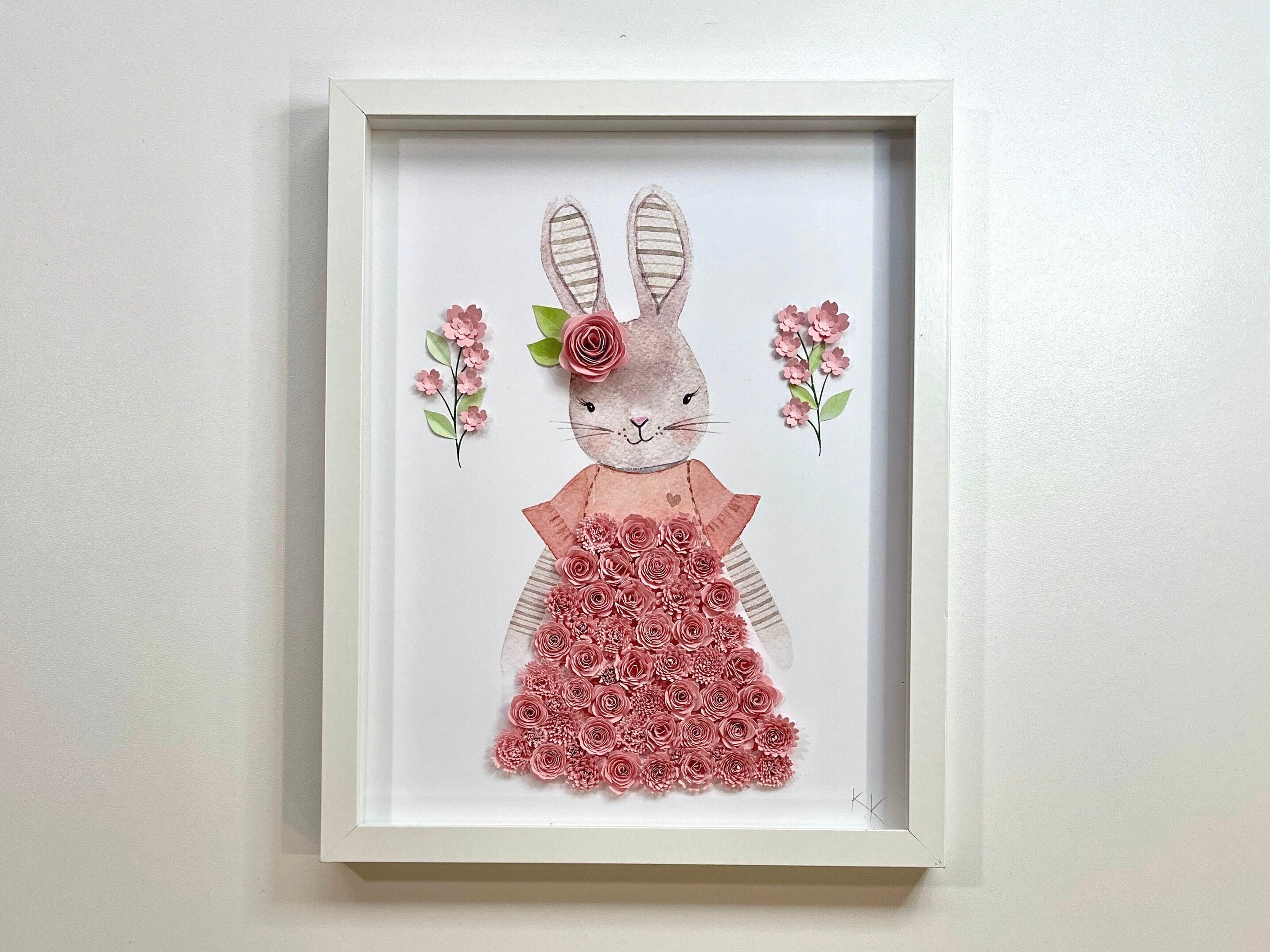 Stampa con giraffa rosa, decorazione murale con animali, decorazione per cameretta dei bambini, parete galleria, soggiorno/camera da letto/cucina, A5/A4/A3/A2/A1 - Italia