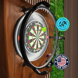 Autodarts Ring with Cameras | Real-Time Scoring | Optional LED Lights and PreLoaded PC | Turnkey Solution