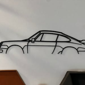 Porsche 911 (Model 964) Wall Line Art