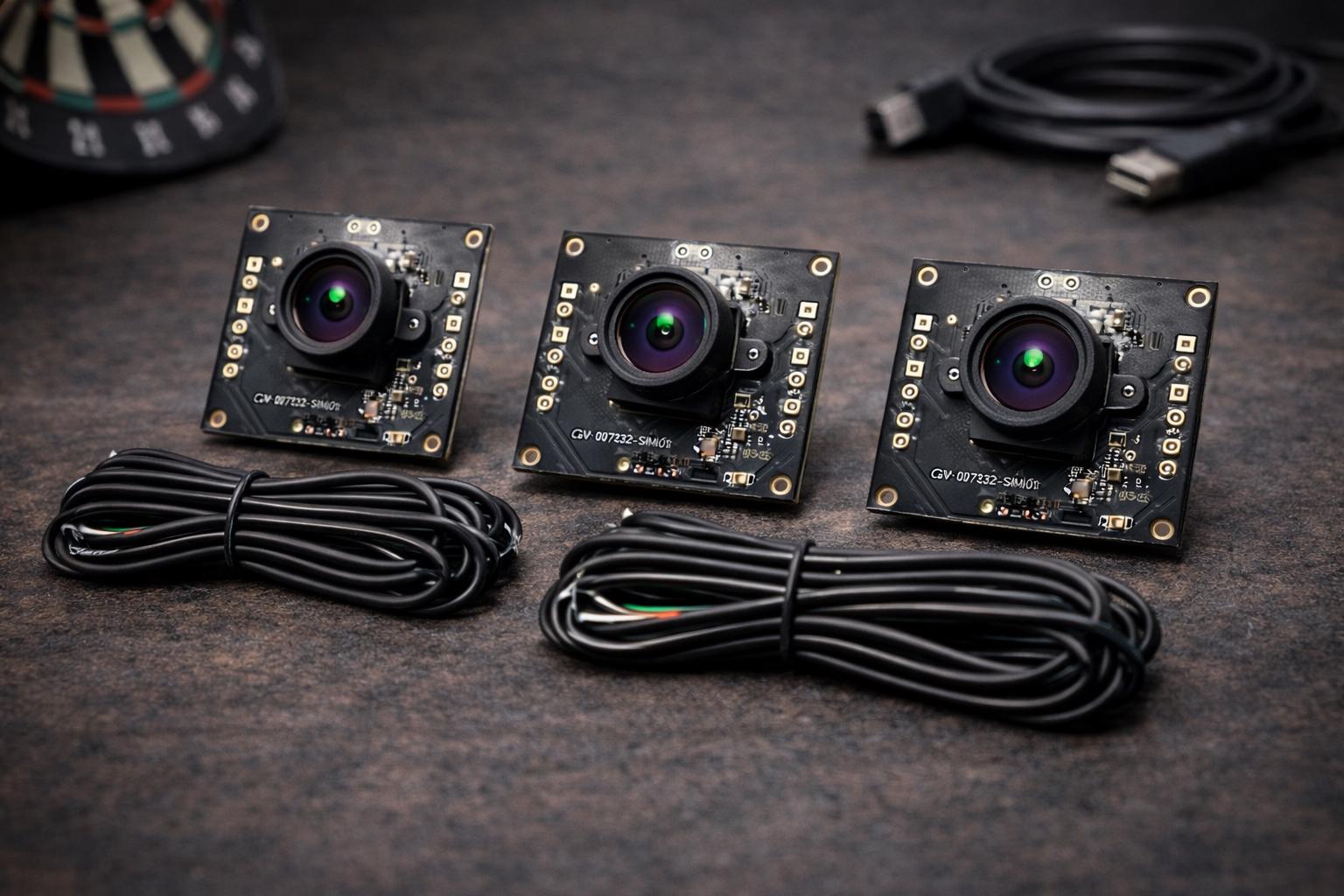 Autodarts DIY Camera Set (3x OV9732) | Trimmed & Prepped Cameras for ...