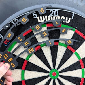 Aangepaste dartbordnummerring – aanpasbare kleuren – 3D-geprinte dartbordrand