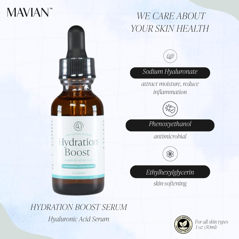 Suero de ácido hialurónico 100 % puro, tratamiento antiedad, suero facial, suero de retinol, suero vegano, tratamiento antiarrugas, eliminador de líneas de expresión imagen 3