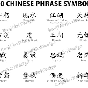 Chinese Words, Phrase