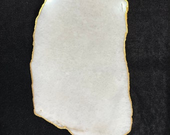 Bandeja para queso de ágata blanca extragrande de 15 pulgadas, recuerdos personalizados, letreros