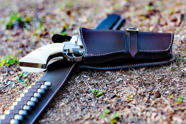 Western Quick Draw Holster and Belt. Clint Eastwood Style - Etsy