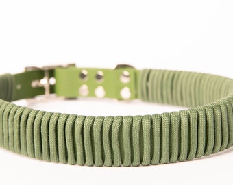 Handmade custom braided Paracord dog collar and leash set -extra small, small, medium, large, extra large and XXL-personalized - heavy duty