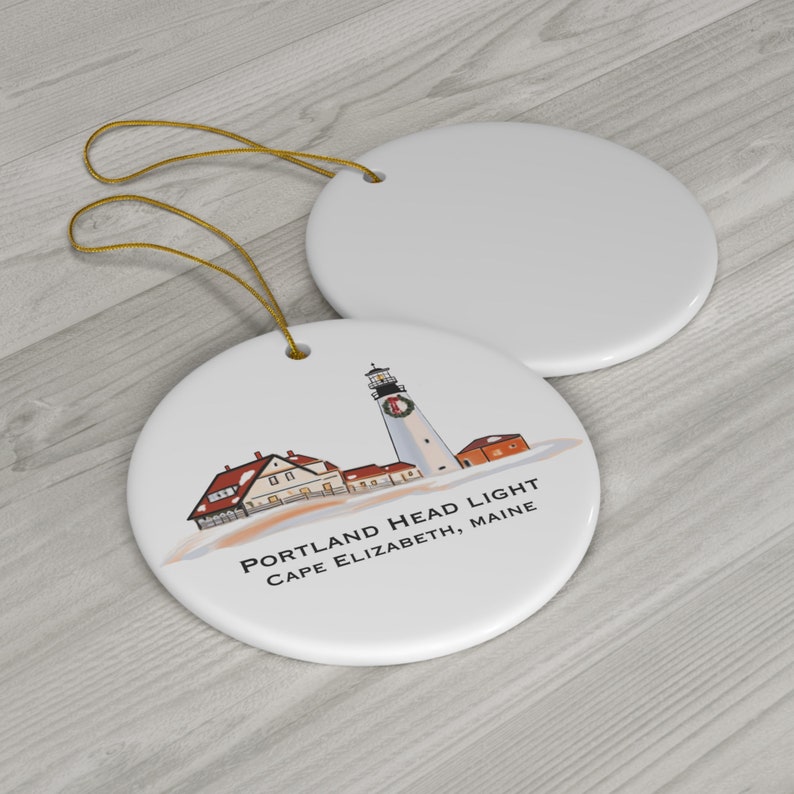 Portland Head Light Ceramic Ornament Etsy