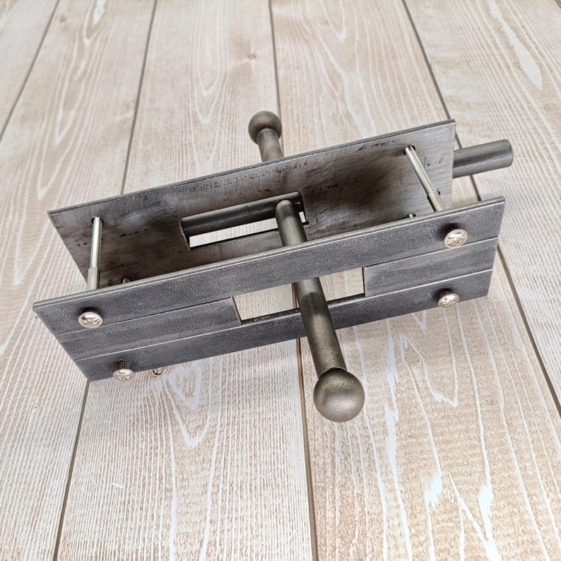 Handmade Steel Double Sided Gate Latch: Rustic Barn Door Lock - Etsy