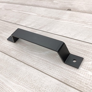 Handmade Steel Barn Door Handle - 9 Inch, Modern Industrial Pull