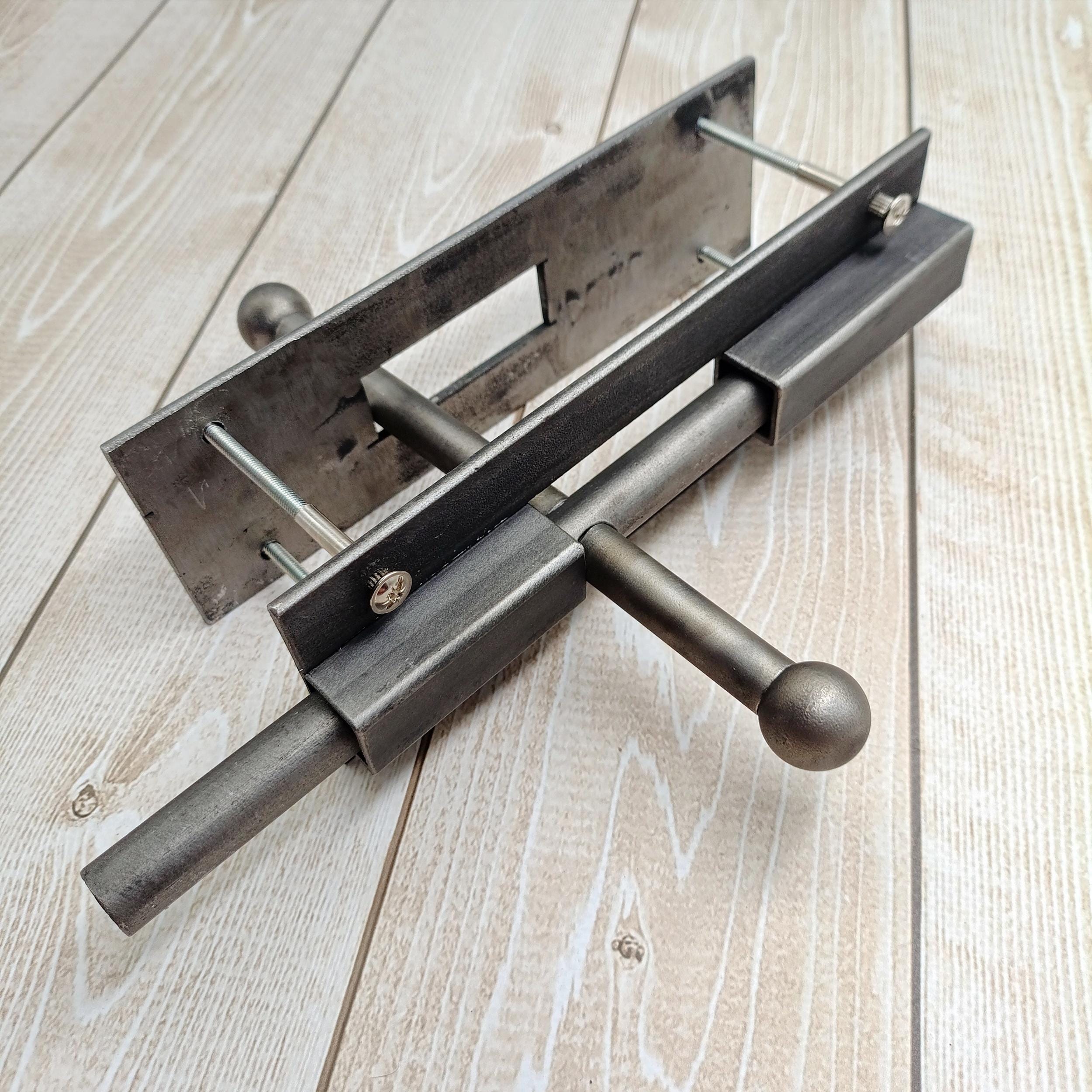 Rustic Latch Lock Handmade Steel Double Sided Gate Latch: Rustic Barn Door Lock - Etsy