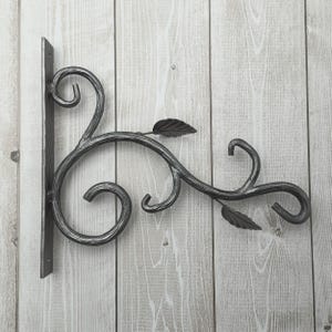 Wrought iron hook for hanging plants, lanterns. iron bracket for signs. garden hooks for hanging lanterns. Hanging bell