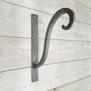 Hand-Forged Metal Hook, Heavy Duty Wall Hanger for Indoor & Outdoor