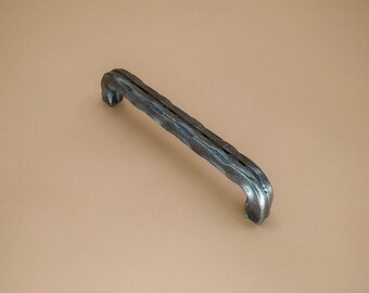 Hand-Forged Industrial Loft Drawer Pulls, Textured Handles, and Cabinet Hardware - Stylish Accents for Your Home Living