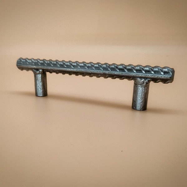 Drawer Pulls from Contemporary Industrial Steel Reinforcement, Adding Rustic Charm to Your Interior