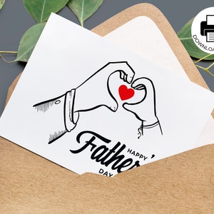 Happy Father&#39;s Day Card / Father&#39;s Day Card Printable / PDF