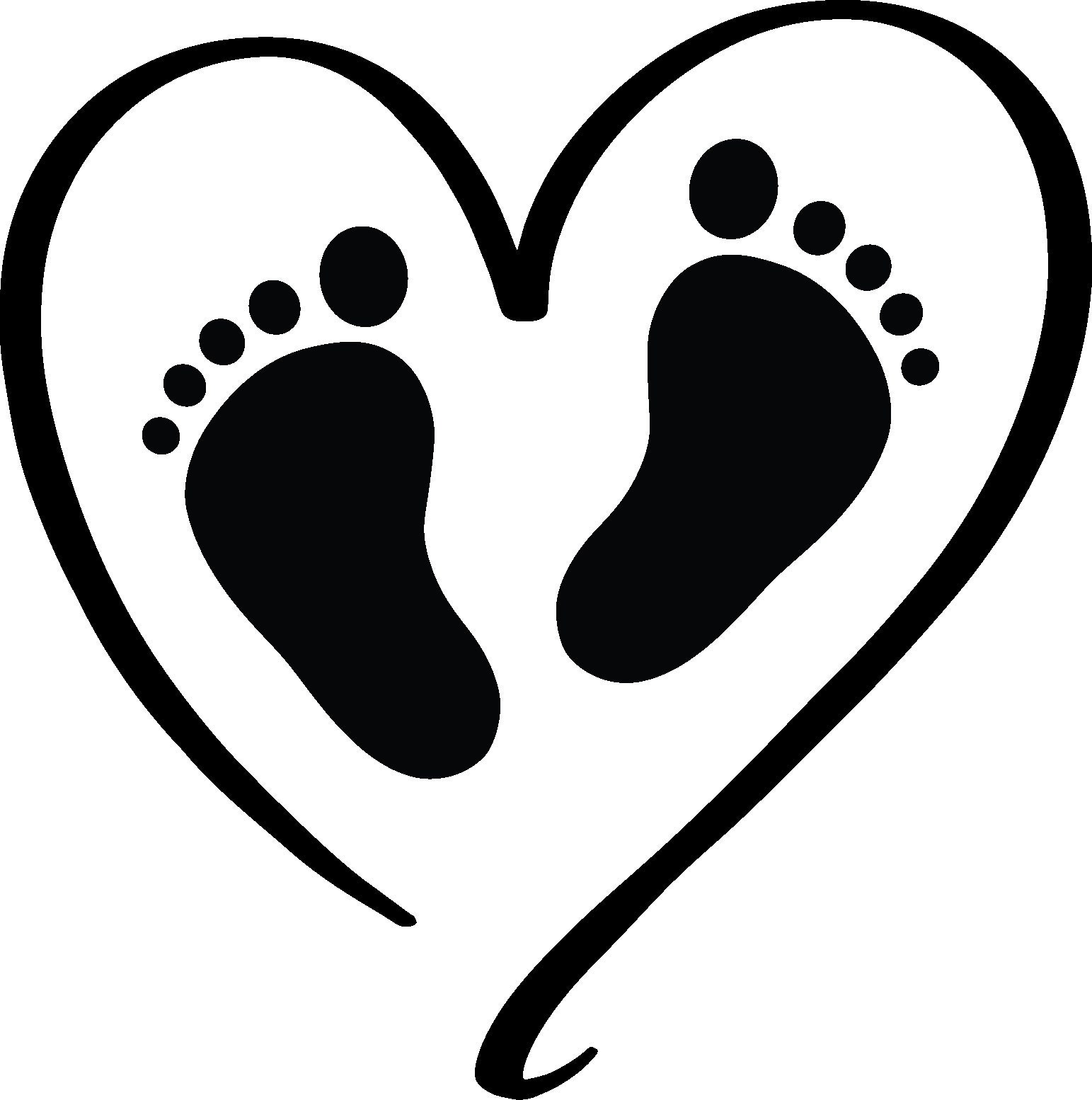 Baby Footprint Baby Feet Heart SVG Instant Download SVG PNG - Etsy