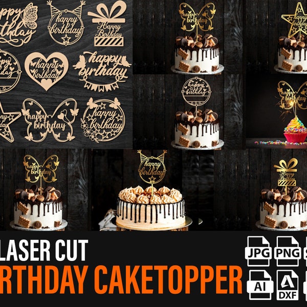 Birthday Cake Topper Svg bundle Wedding Cake Topper Svg Wreath Svg Bundle Cake Topper Cut File