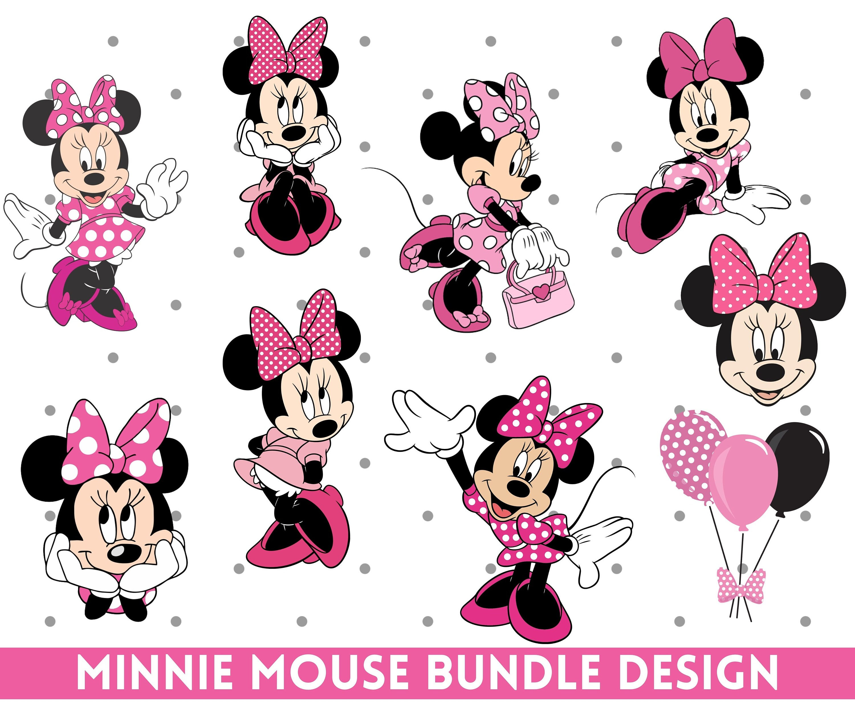 Minnie Mouse SVG Minnie Head Svg Minnie Mouse Birthday - Etsy UK