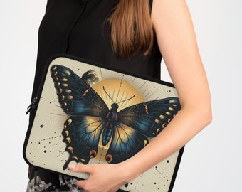 Funda para computadora portátil de mariposa, funda para computadora portátil, bolsa de tableta de mariposa, idea de regalo, idea de regalo útil, idea de regalo reflexiva