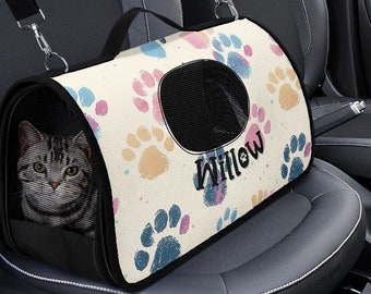 Custom Pet Carrier, Custom Cat Carrier, Cute Pet Carrier, Custom Dog Carrier, Gift Giving Idea