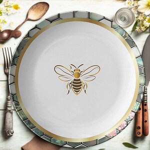 Bee Dinnerware Etsy