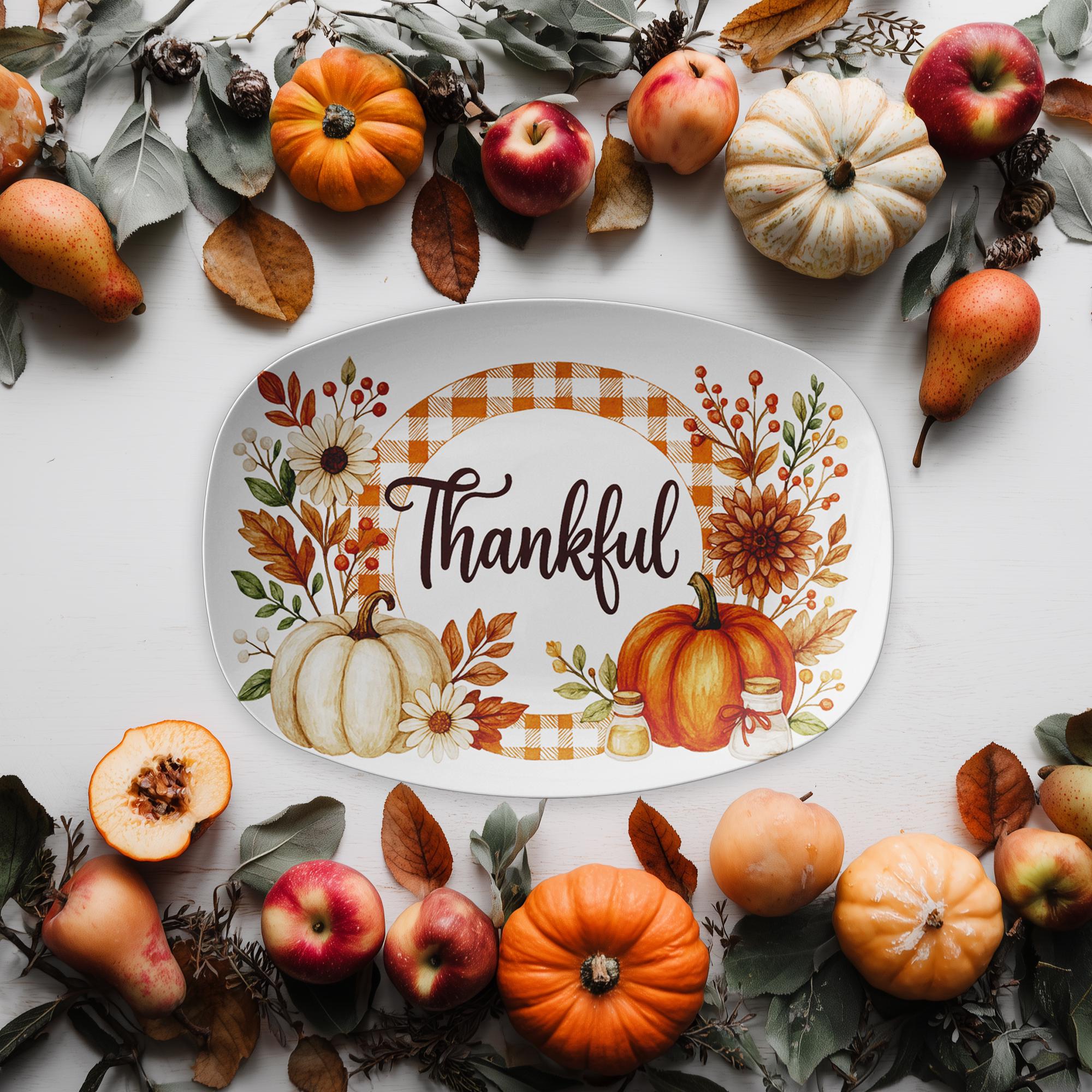 Festive Autumn Serving Dish: Large ThermoSaf Turkey Platter for Thanksgiving Dinner Gatherings - Thumbnail 5