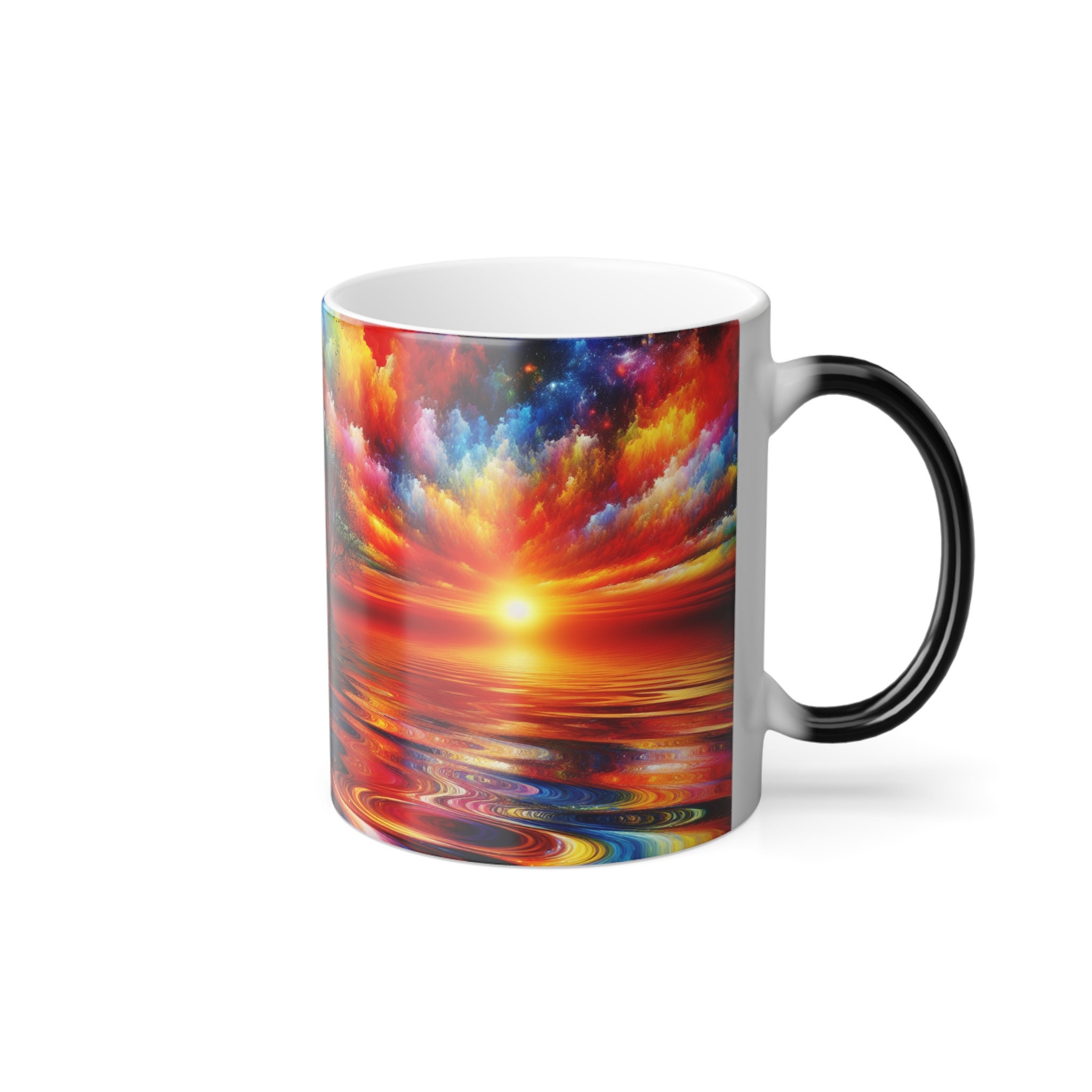 Color-Changing Sunset Coffee Mug: Heat Reactive Ceramic Mug - Thumbnail 5