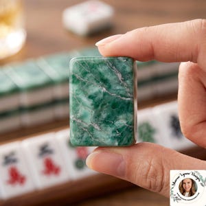 Green Marble American Mahjong Tiles – Acrylic Chinese Board Game Set, best selling mahjong set