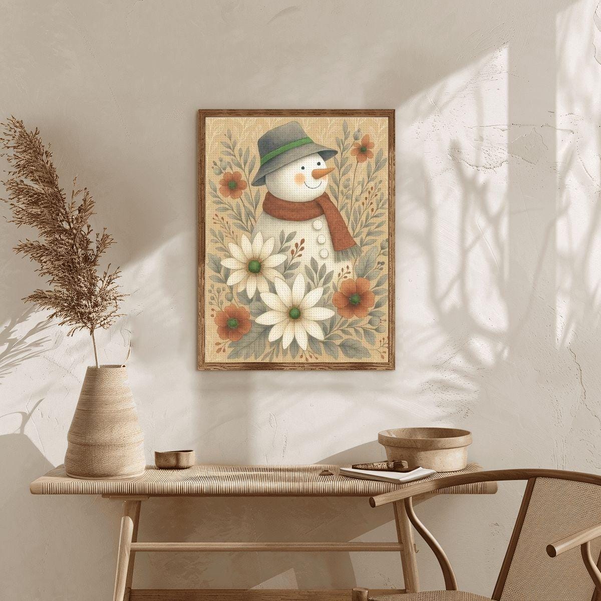 Snowman DIY Crystal Art: Unframed Diamond Painting Kit for Holiday Crafting
