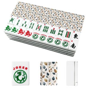 Gold Leaf American Mahjong Tiles - Game Set for Family Fun image 3