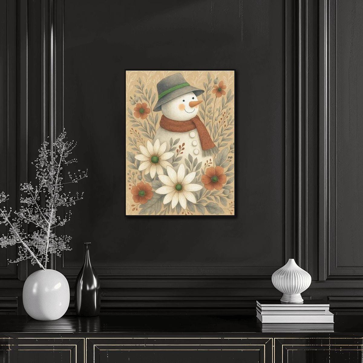 Snowman DIY Crystal Art: Unframed Diamond Painting Kit for Holiday Crafting - Thumbnail 7