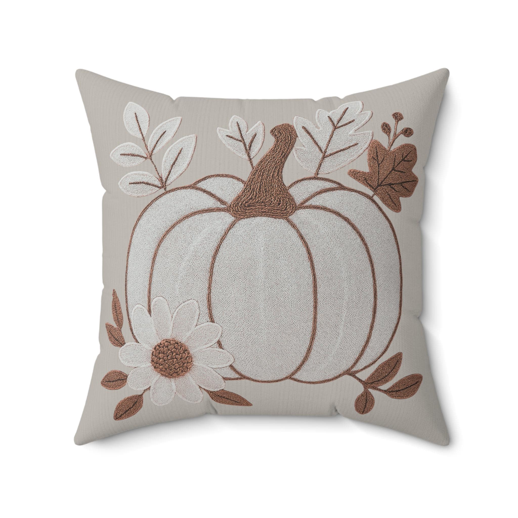 Autumn Faux Suede Pumpkin Pillow: Cozy Fall Harvest Decor for Thanksgiving & Seasonal Home Accents - Thumbnail 5